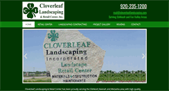 Desktop Screenshot of cloverleaflandscaping.com