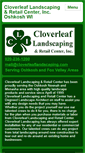 Mobile Screenshot of cloverleaflandscaping.com