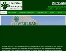 Tablet Screenshot of cloverleaflandscaping.com